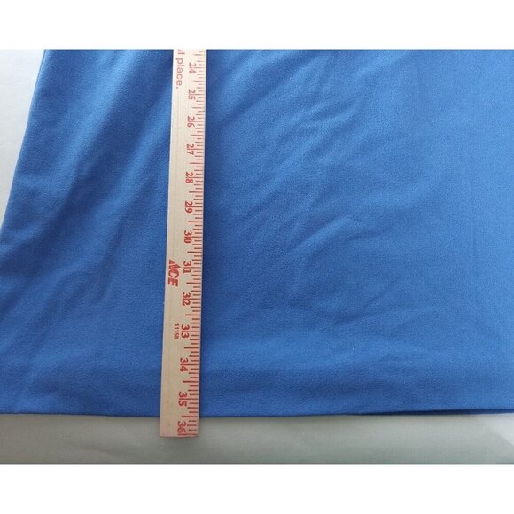 Talbots Womens Shift Dress Blue Lined Tie Bow Long Sleeve 12P Petite - Picture 12 of 13